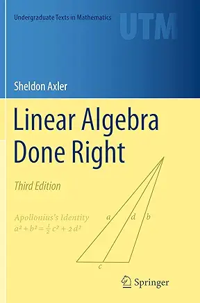 Cover of Linear Algebra Done Right